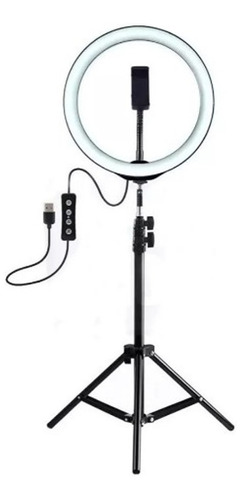 Aro Luz Led 26 Cm Trípode 2mts Celular Selfie Profesional