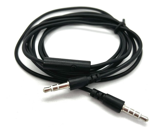 Cable Auxiliar 3.5 Con Microfono Para Auricular Repuesto 