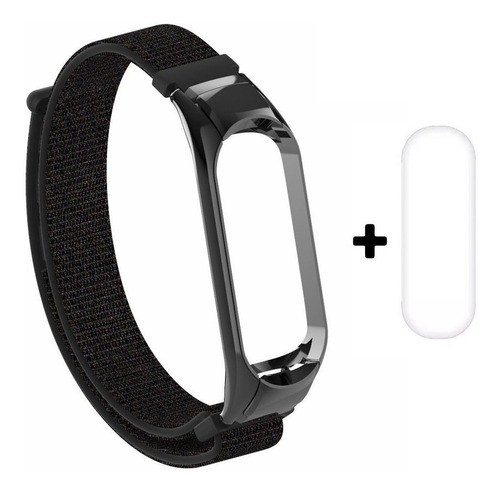 Pulseira Metal E Nylon + Pelicula Para Xiaomi Mi Band 3 E 4