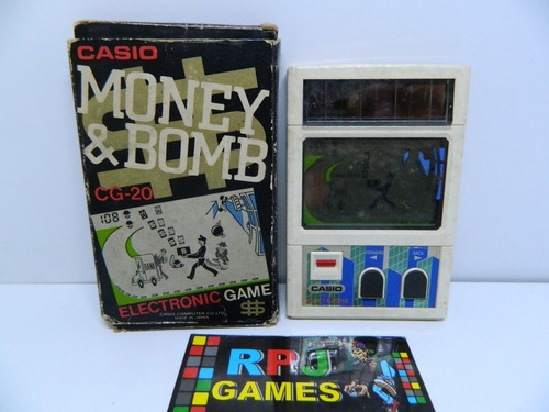 Money & Bomb Electronic Mini Game Bateria Solar Casio Cg-20