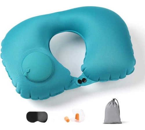 Almohada De Cuello De Viaje Almohada Inflable Automática