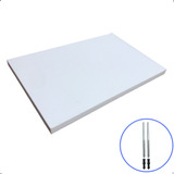 Prateleira 30x20cm Mdf Branco Suporte Invisivel