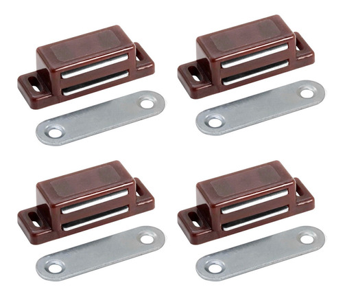 Reten Iman Magnetico 45mm Marron Puerta Alacena Mueble X4