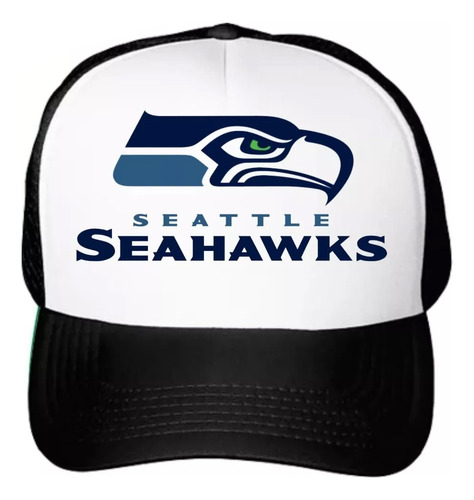 Gorra Nfl Personalizada Seattle Seahawks Trucker De Malla