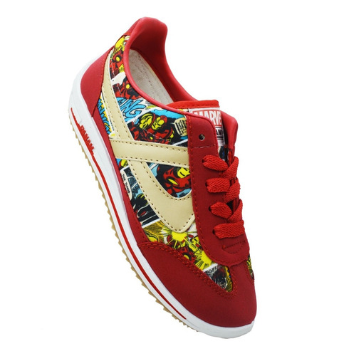 Tenis Panam 060009-0050 Rojo Marvel Iron Man