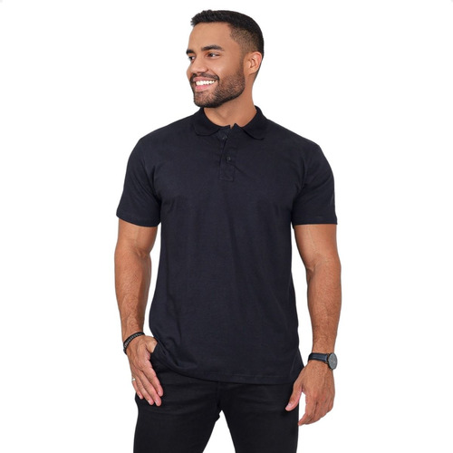 Camisa Masculina Gola Polo Fio 30.1 100% Algodão Moda Casual