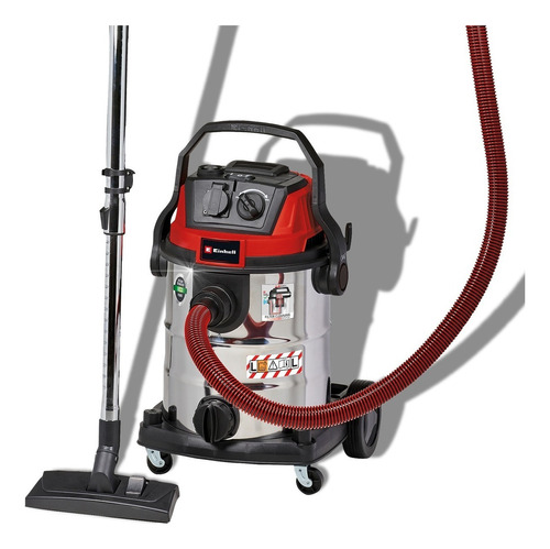 Aspiradora Industrial Einhell Inox 25lts 1200w Polvo Liquido Color Plateado