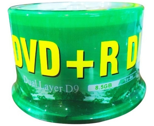 Dvd Logo Doble Capa Dual Layer 8.5gb 50un Envíogratisx2