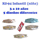 Kit 100 Piezas Cubrebocas Kf94 Infantil Niños Preescolar 