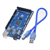 20 Placa Compatível Com Arduino Mega 2560 16au/ch340g C/cabo