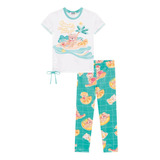 Conjunto Infantil Feminino Blusa Alongada E Legging - Kukiê