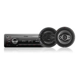 Autoestereo Crown Mustang Dmr-3000 + Parlantes 6 1/2  300w