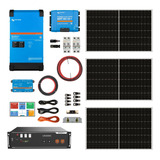 Kit Solar Off Grid Ups 220v 4,8kwh X Día 3kva Mppt 35a Litio