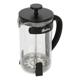 Cafetera Vidrio Acero Inoxidable Prensa Francesa 600ml Negra