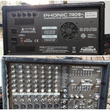 Consola Potenciada Phonic 740 Plus De 7 Canales.