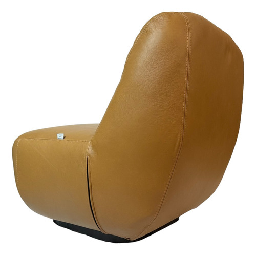 Sillon Ocasional Khali En Piel Color Camello