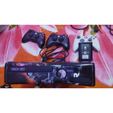 Consola Xbox 360 Slim Con 3 Controles Y Disco Duro De 500 Gb