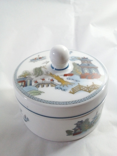 Porta Joias Caixa Porcelana Inglesa Wedgwood Pintura Antiga