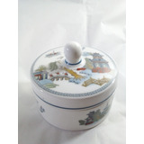 Porta Joias Caixa Porcelana Inglesa Wedgwood Pintura Antiga