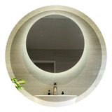 Espejo Moderno Con Luz Led - 50cm Circular Ideal Baños Deco