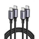 Cable De Datos Usb C A Usb C, 2 Cables/6 Pies