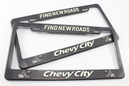 Juego De Portas Placas, Modelo Chevy C/reflejante / 2 Pzas.