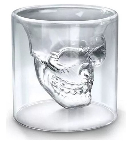 Pocillo Copa Taza Calavera Wiskera Coctel Capuchino Hallowen