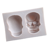 * Molde Silicon Craneo Calavera 3d Fondant Resina Choco Yeso