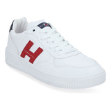 Tenis Caballero  Sneakers Tommy Hill Blanco 607-58