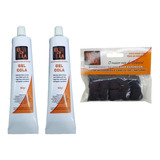 2gel Cola Para Mega Hair 60g + I Nano Extension Preta