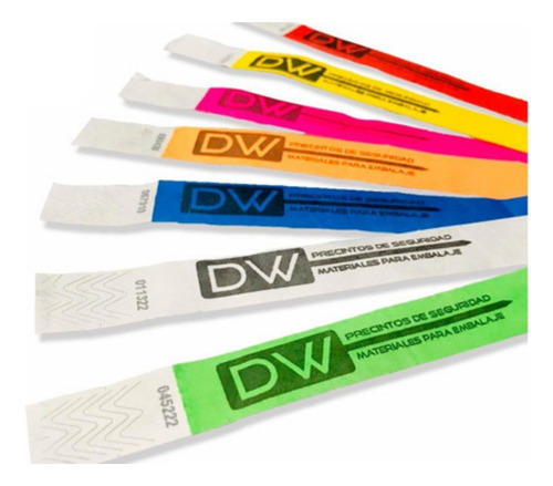 Pulseras Impresas Tyvek Eventos Vip X1000 Envio Gratis Dw!