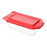 Fuente Asadera Pyrex Vidrio Tapa Horno Rectangular 3lt Honda