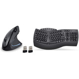 Mouse Vertical Y Teclado Ergonomicos Para Pc , Inalambrico