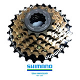 Catraca Roda Livre 7v K7 Hg Cs-hg 20-7 Shimano Dourada 12/28