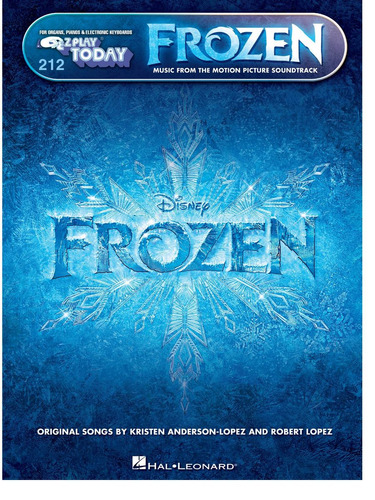 Partitura Teclado Eléctrico Y Piano Frozen 8 Songs Digital Oficial