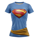 Playera Sublimada Supergirl Corte Dama