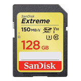 Tarjeta De Memoria Sandisk Sdsdxv5-128g-gncin  Extreme Con Adaptador Sd 128gb