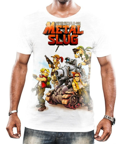 Camisa Camiseta Masculina Metal Slug Attack Feminina Jogo 3