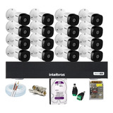 Kit Cftv 16 Cam Intelbras, Dvr 16ch Multihd, Wd Purple 2t