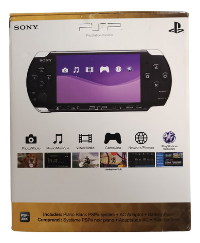 Console Psp 3000 Completo Na Caixa Com Serial Batendo