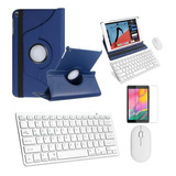Capa Azul Teclado/mouse/pel Galaxy Tab S6 Lite P615 10,4