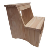 Combo X 4 Bancos Escalera De Madera Grandes 41x36x33 Cm