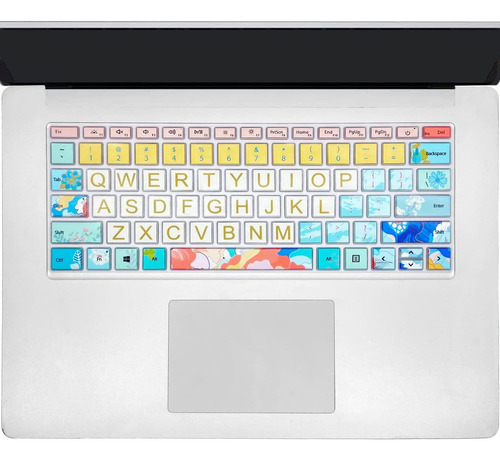 Protector De Teclado Con Diseño Floral Para Surface Laptop 4