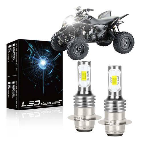 6000k Blanco Bombilla De Faro Led Para Honda Trx700xx 08-09