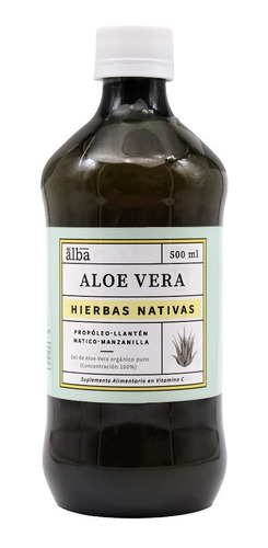 Aloe Vera Hierbas Nativas - 500 Ml, Apícola Del Alba