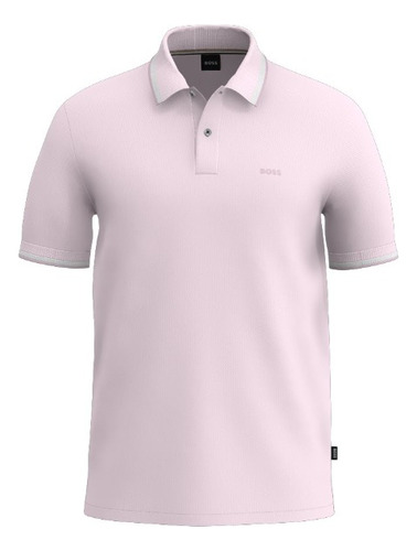 Polo Para Hombre Boss De Piqué De Algodón Con Logo Bordado