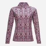 Poleron Mujer Lippi Jacaranda Nano-f 1/4 Zip Print Palo Rosa