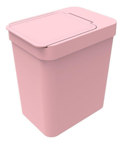 Lixeira 2,5l Cesto De Lixo Plástico P/ Pia Cozinha Banheiro Cor Rosa