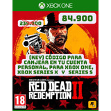 Red Dead Redemption 2 Xbox One, Series X Y Series S Código