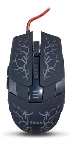 Mouse Optico Con Cable Gaming Marca: Seisa Model:c004 Color Negro